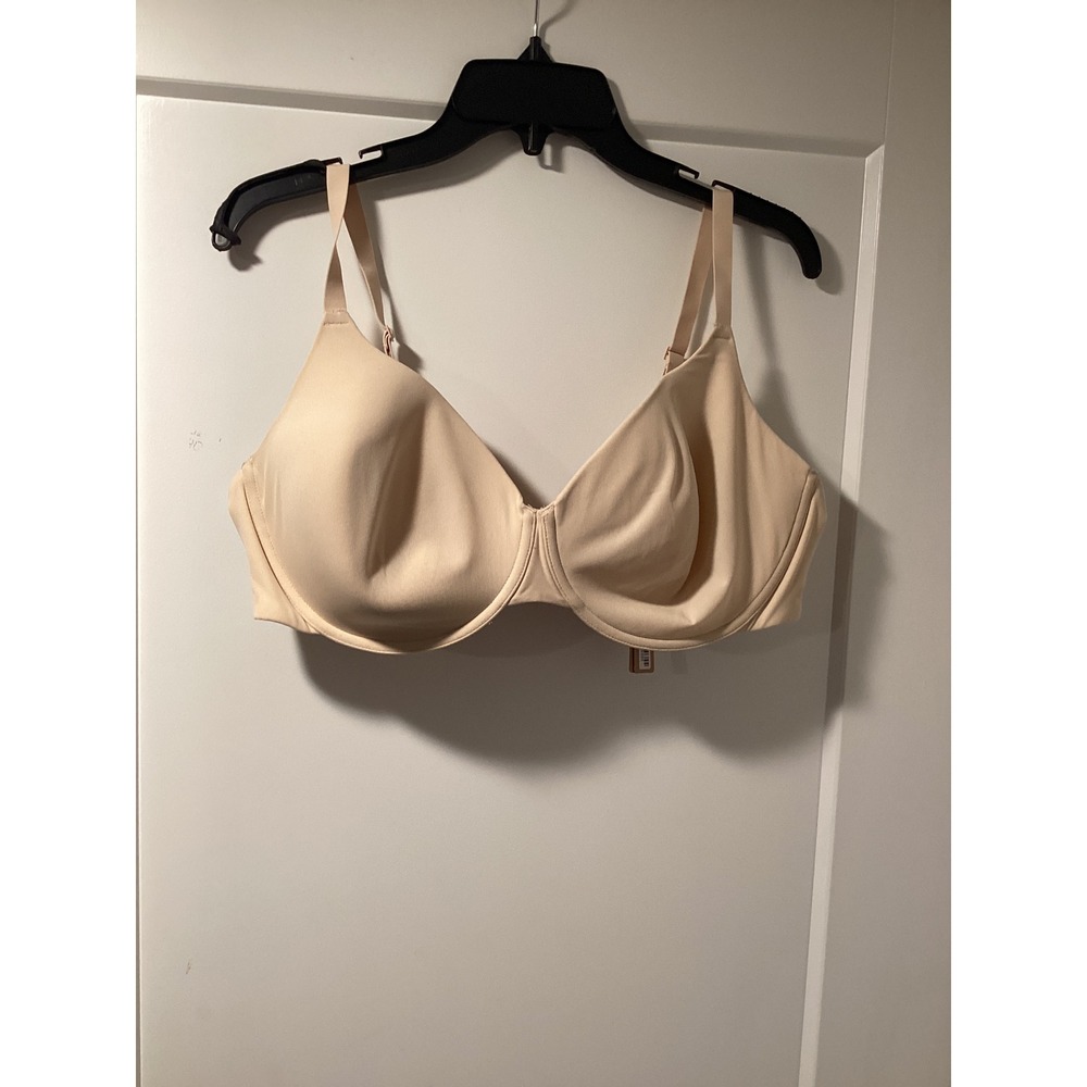 SKIMS Fits Everybody T-Shirt Demi Bra Sand Beige Underwire 42C BR-UWR-2294 NEW